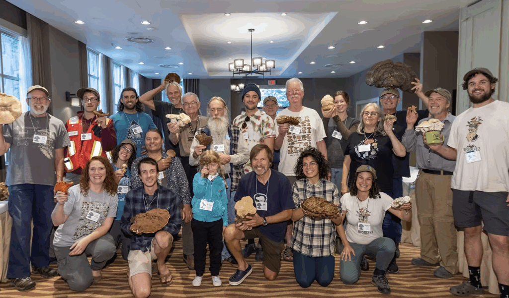 Photo: Joern Rohde | Festival-goers and volunteers enjoying the 20th Fungus Among Us Mushroom Festival in Whistler.